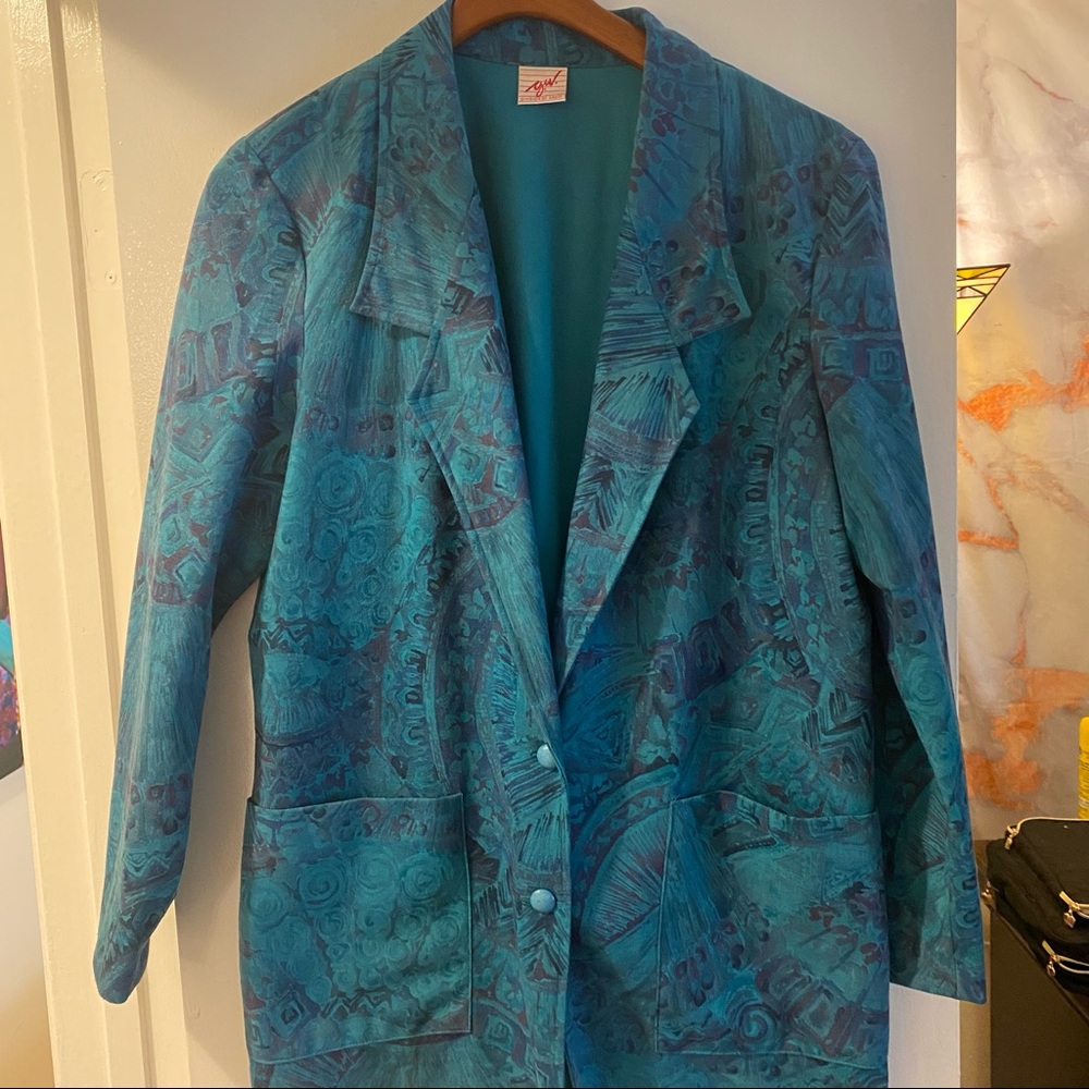 Teal mens blazer. Such a nice blazer